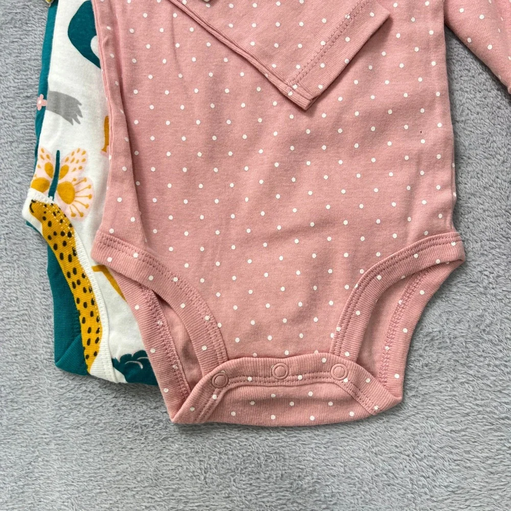 Carter's Baby Girl Bundle 4 Pc 9M+12M Sleeper Floral Bodysuits (Lot‎ 5pc ) NWT